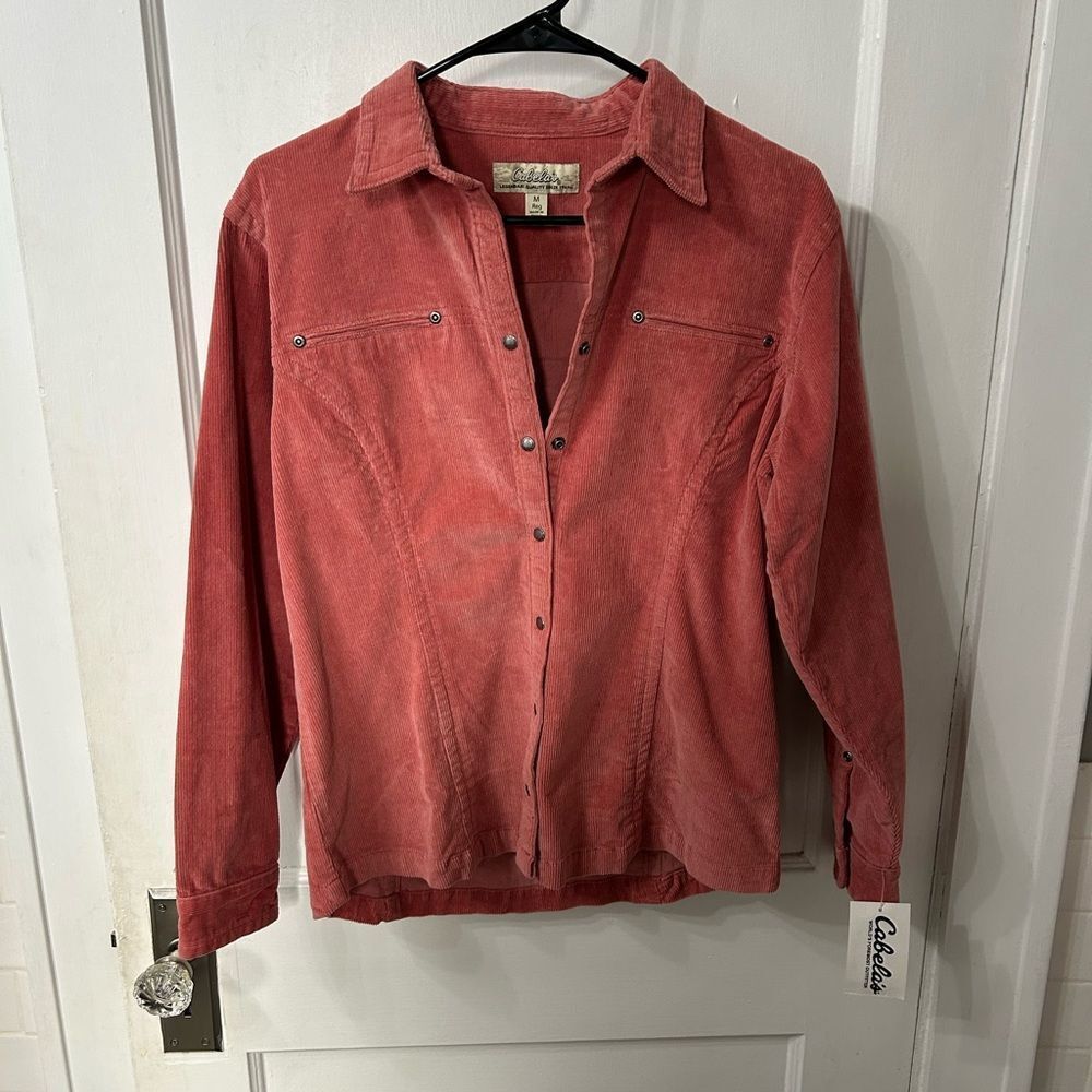 Cabela's Coral Corduroy Shirt/jacket